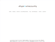 Tablet Screenshot of elopeinwinecountry.com